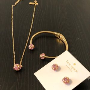 Kate Spade Matching necklace, earrings, bracelet